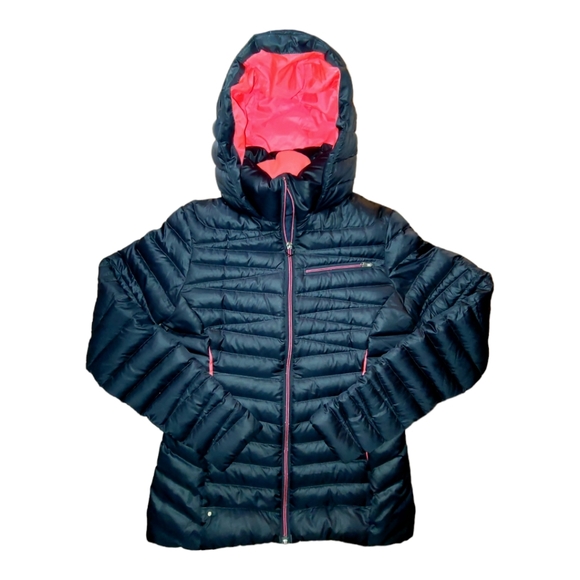 Women's Spyder Hooded Down Puffer Jacket - Picture 1 of 4
